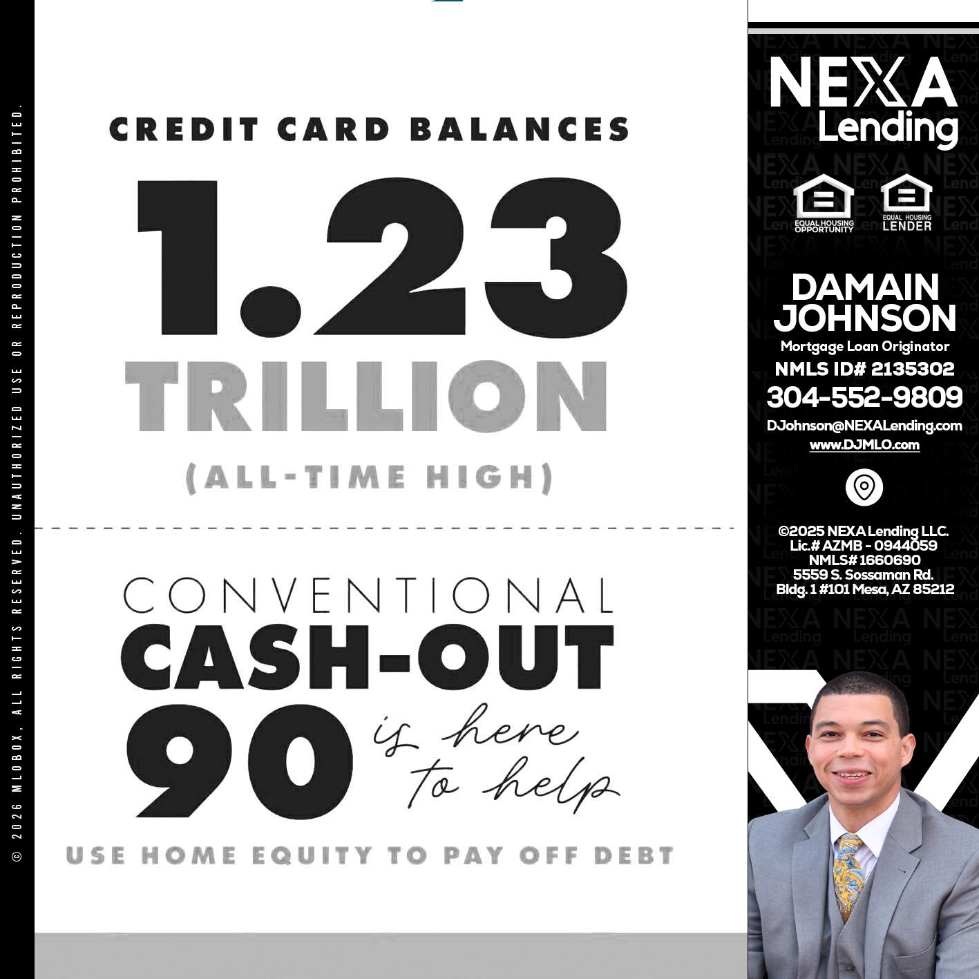 CREDIT CARD BALANCE - Damain Johnson -Mortgage Loan Originator