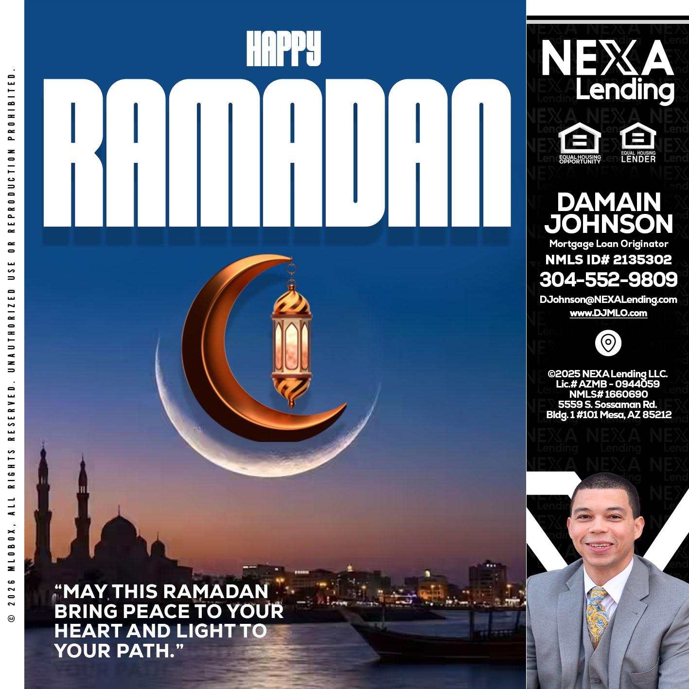 RAMADAN - Damain Johnson -Mortgage Loan Originator