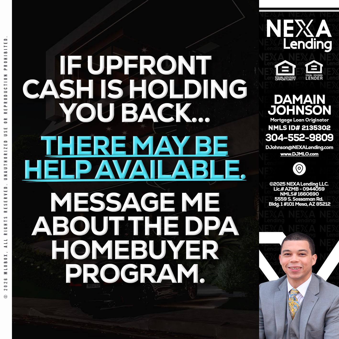IF UPFRONT - Damain Johnson -Mortgage Loan Originator