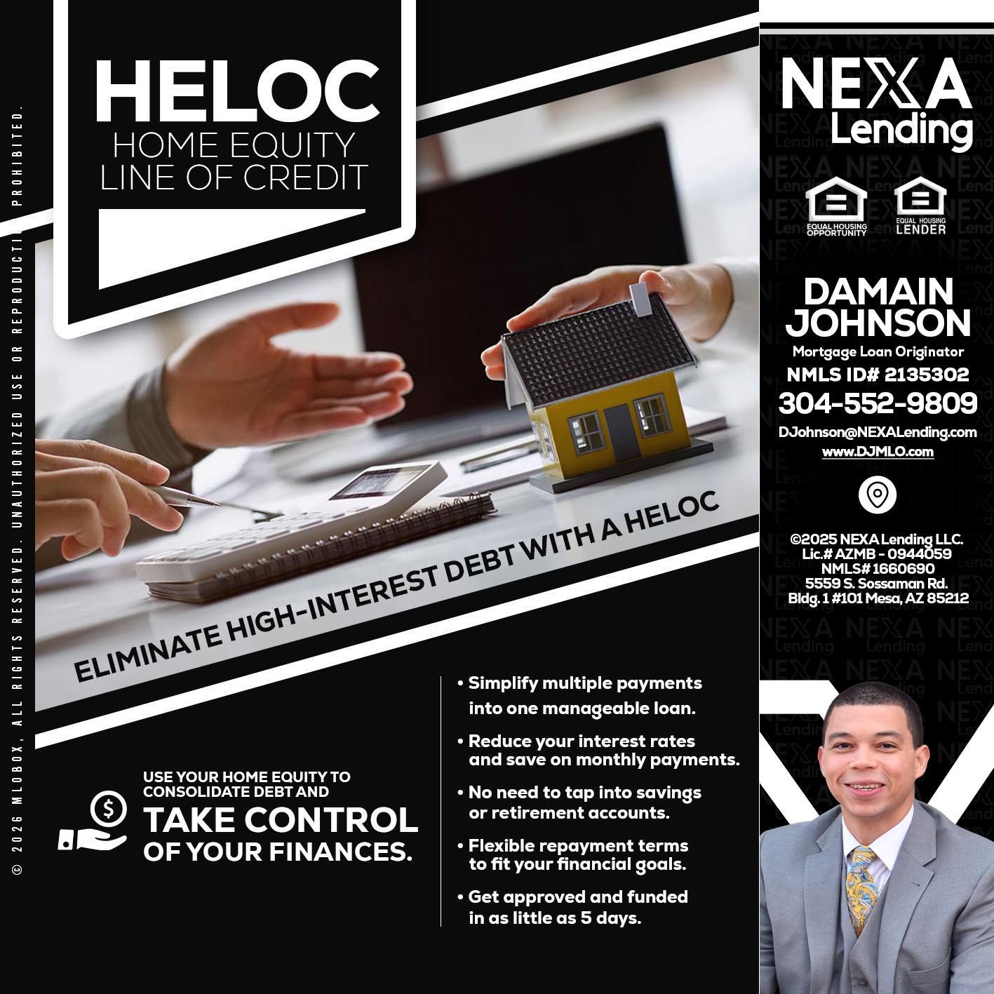 HELOC - Damain Johnson -Mortgage Loan Originator