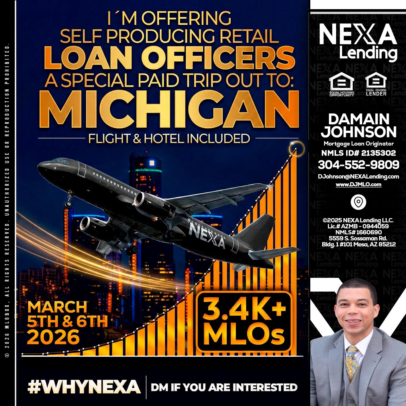 MICHIGAN - Damain Johnson -Mortgage Loan Originator