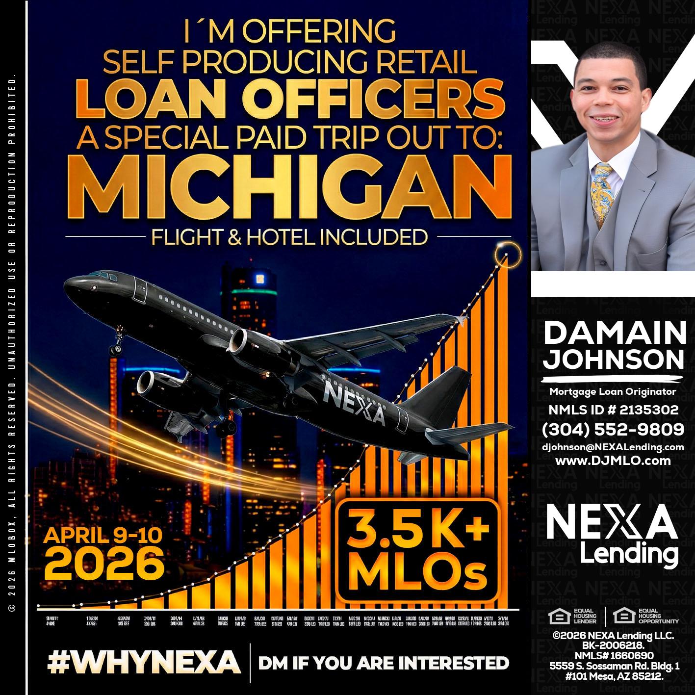 3.5K - Damain Johnson -Mortgage Loan Originator