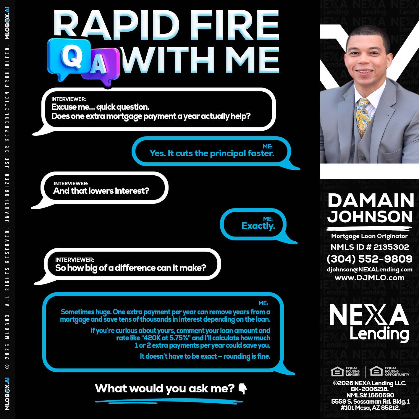 RAPID Q&A - Damain Johnson -Mortgage Loan Originator
