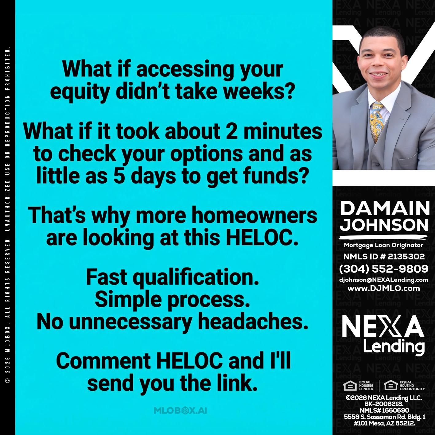 what if - Damain Johnson -Mortgage Loan Originator