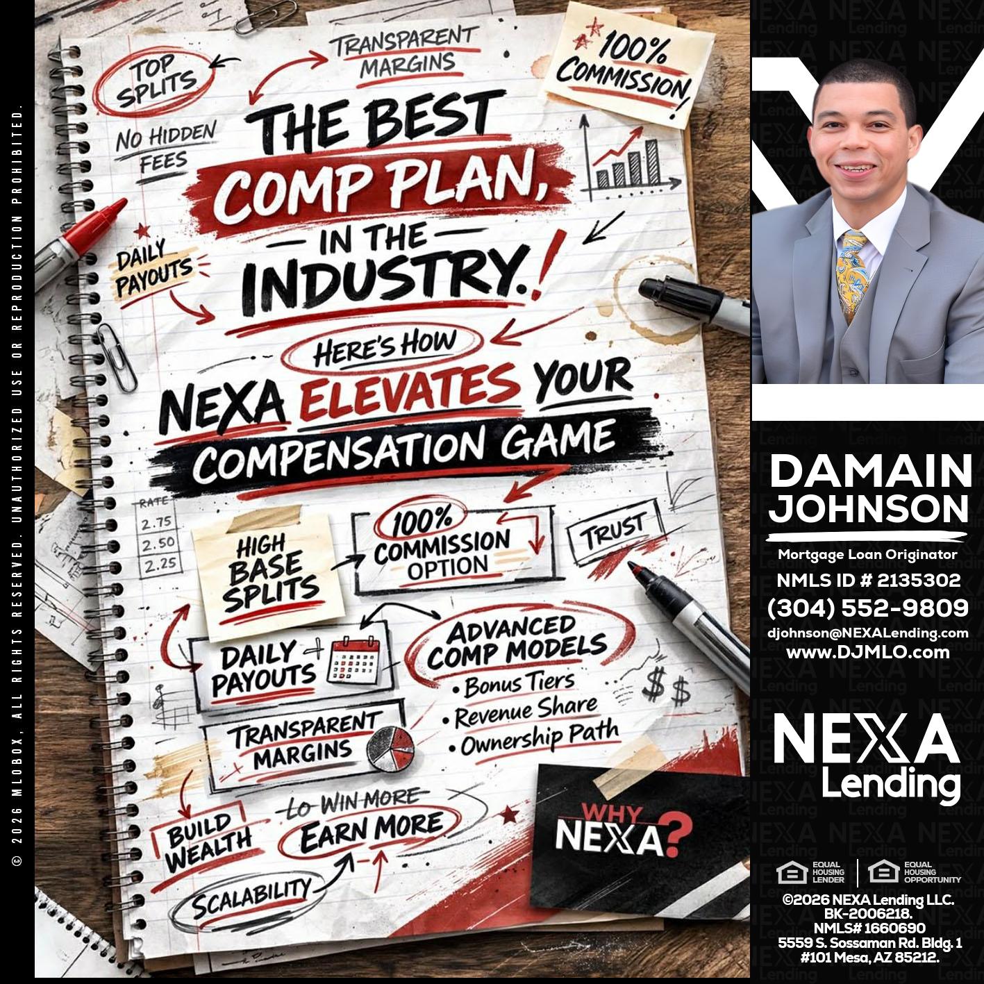 THE BEST COMP - Damain Johnson -Mortgage Loan Originator