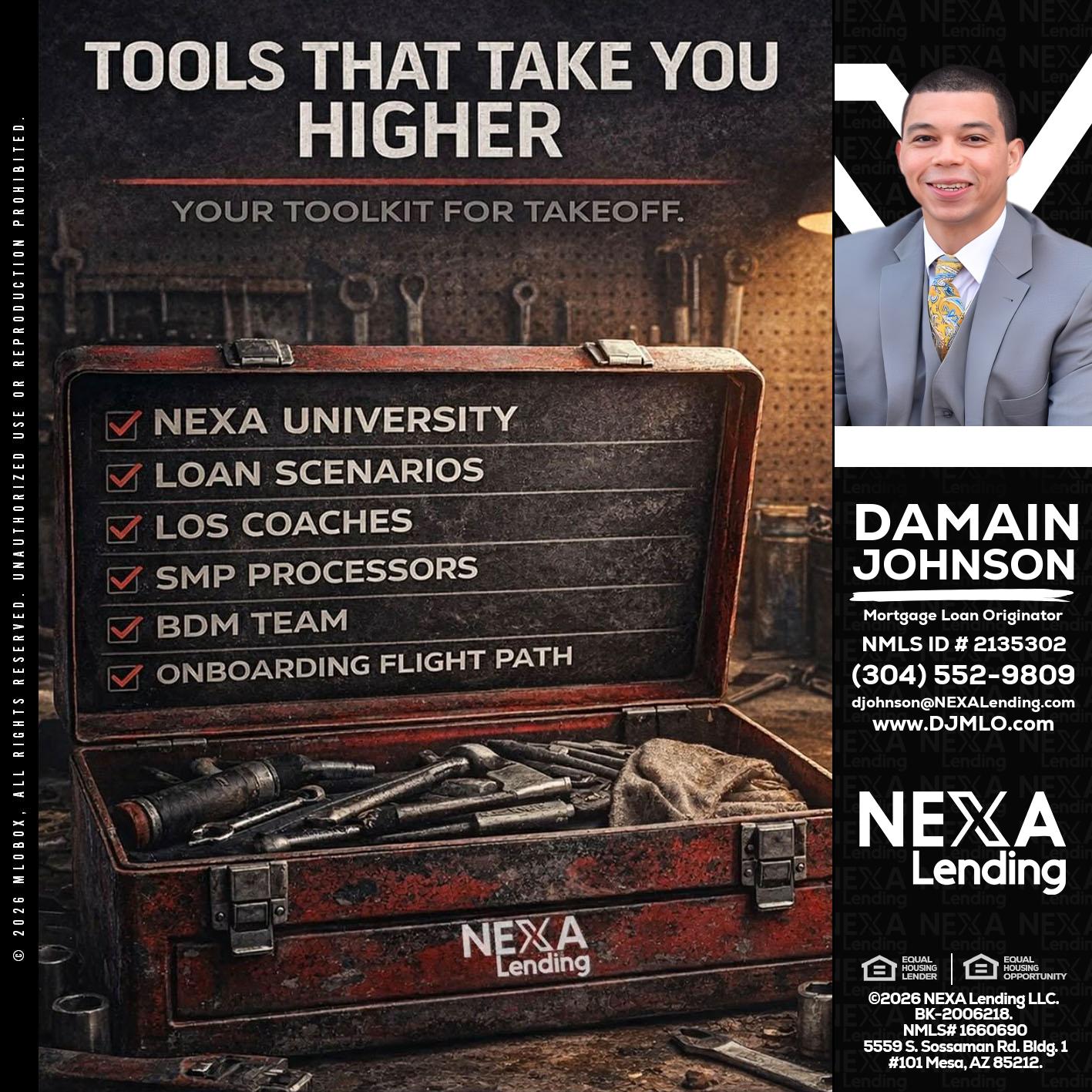 TOOLS THAT - Damain Johnson -Mortgage Loan Originator