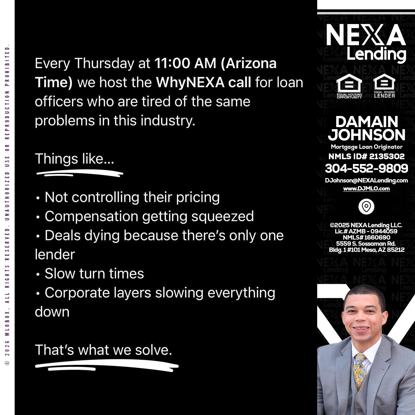 WHY NEXA - Damain Johnson -Mortgage Loan Originator