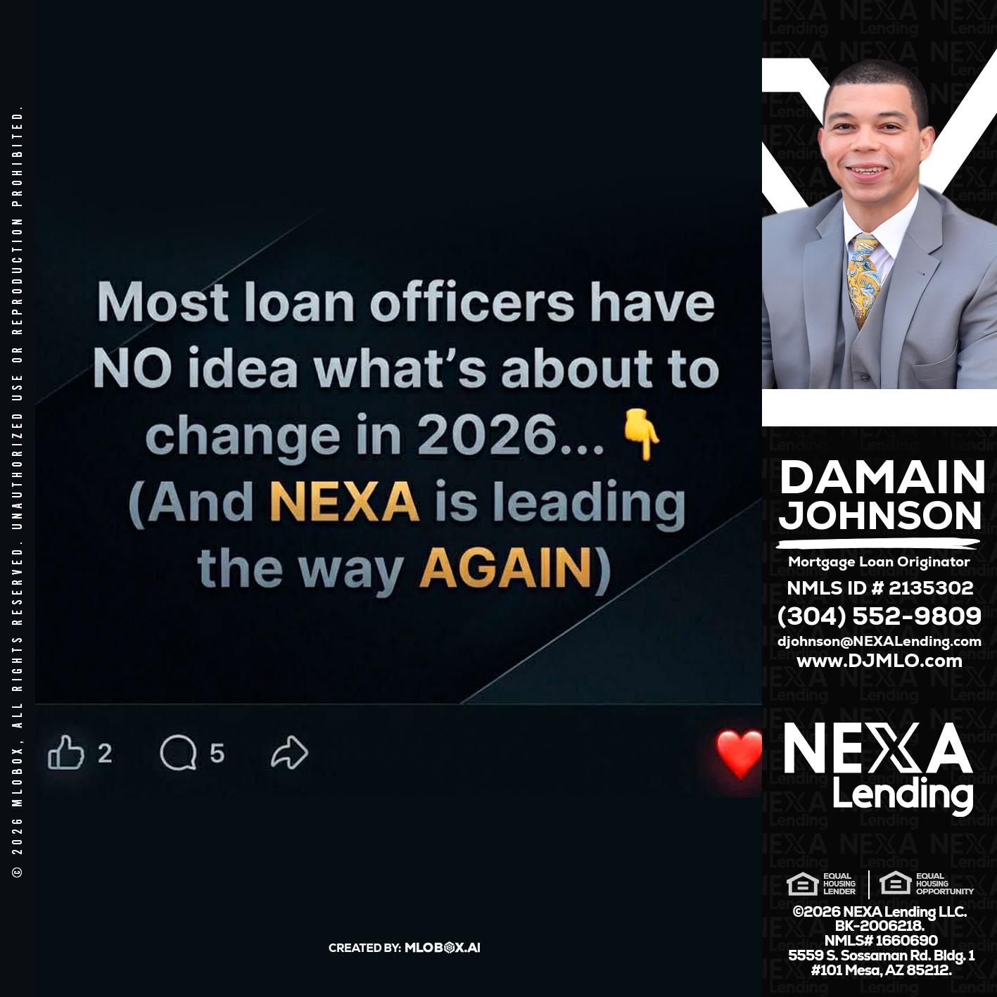 most loan officers - Damain Johnson -Mortgage Loan Originator