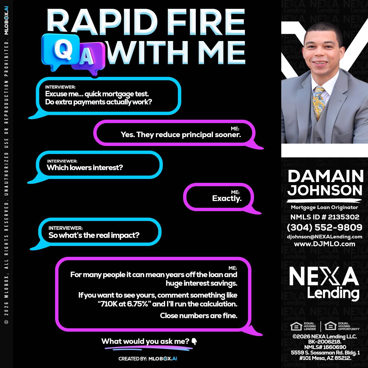 RAPID QA - Damain Johnson -Mortgage Loan Originator