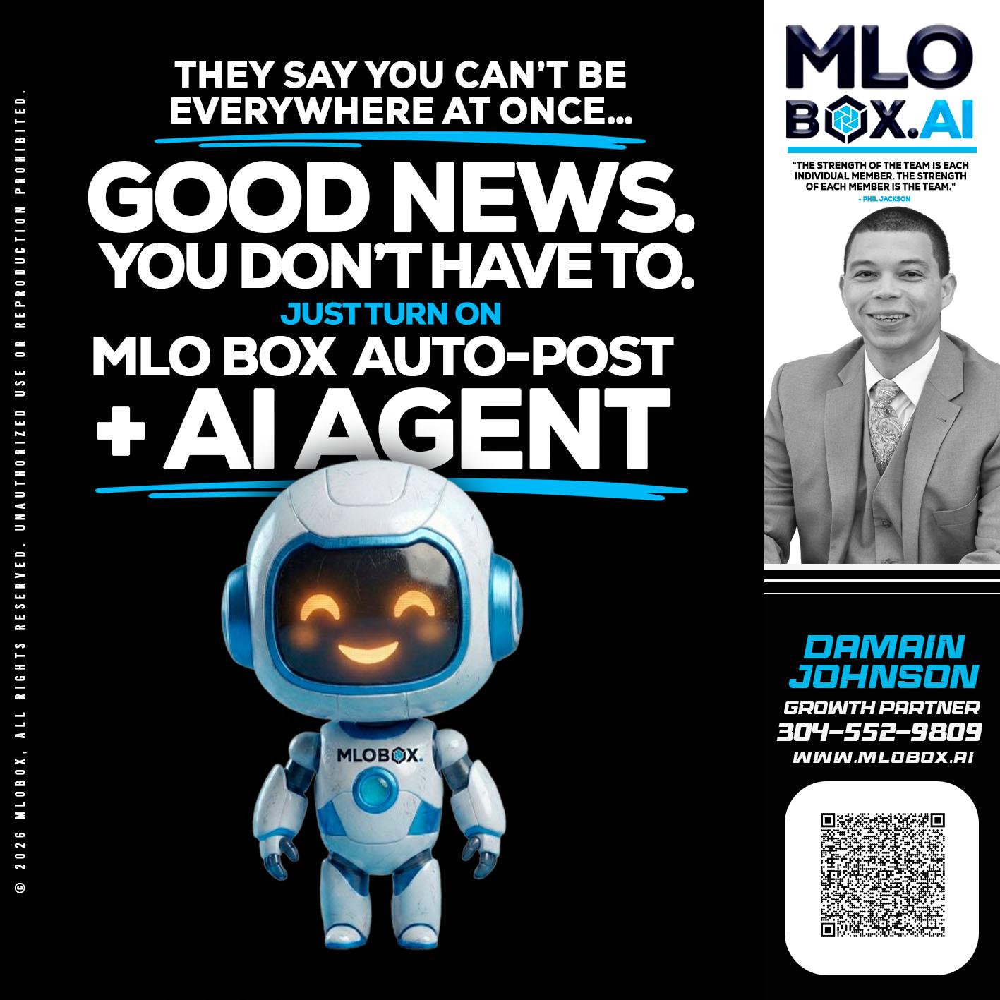 GOOD NEWS - Damain Johnson -Mortgage Loan Originator