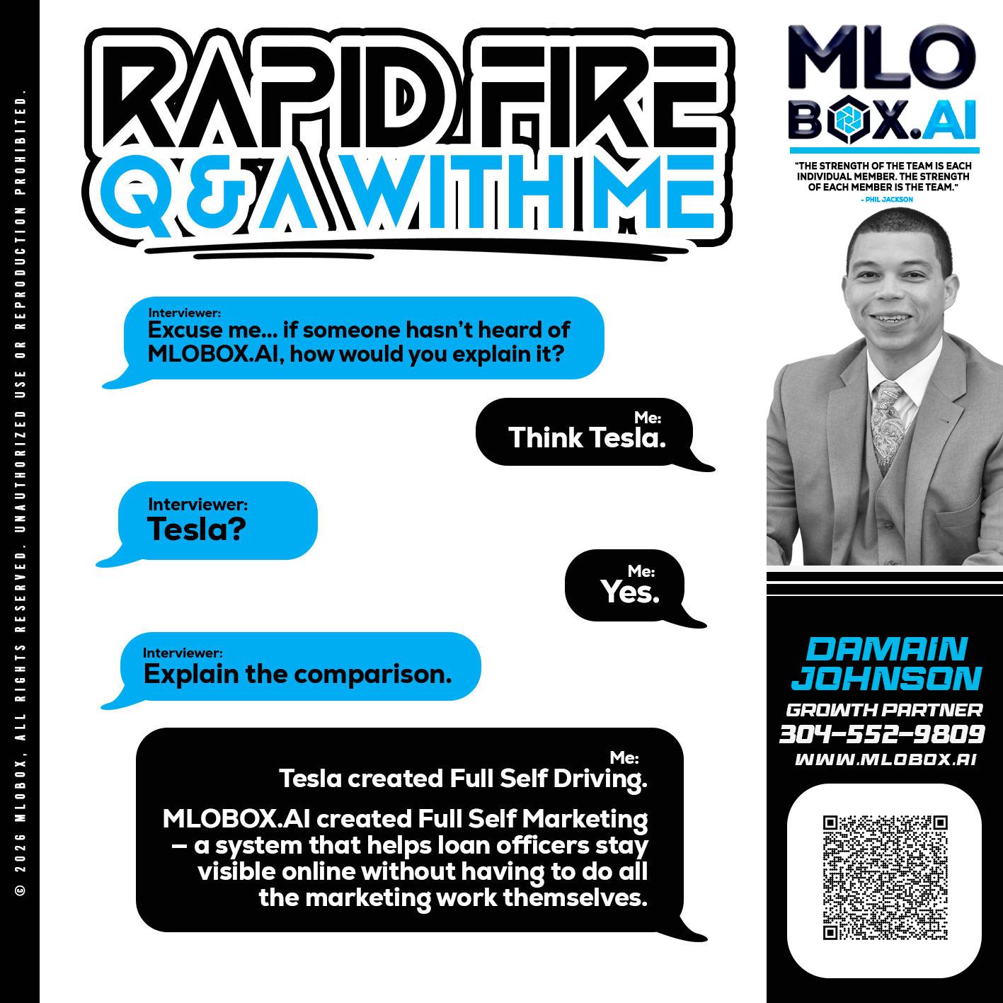 RAPID FIRE Q&A - Damain Johnson -Mortgage Loan Originator