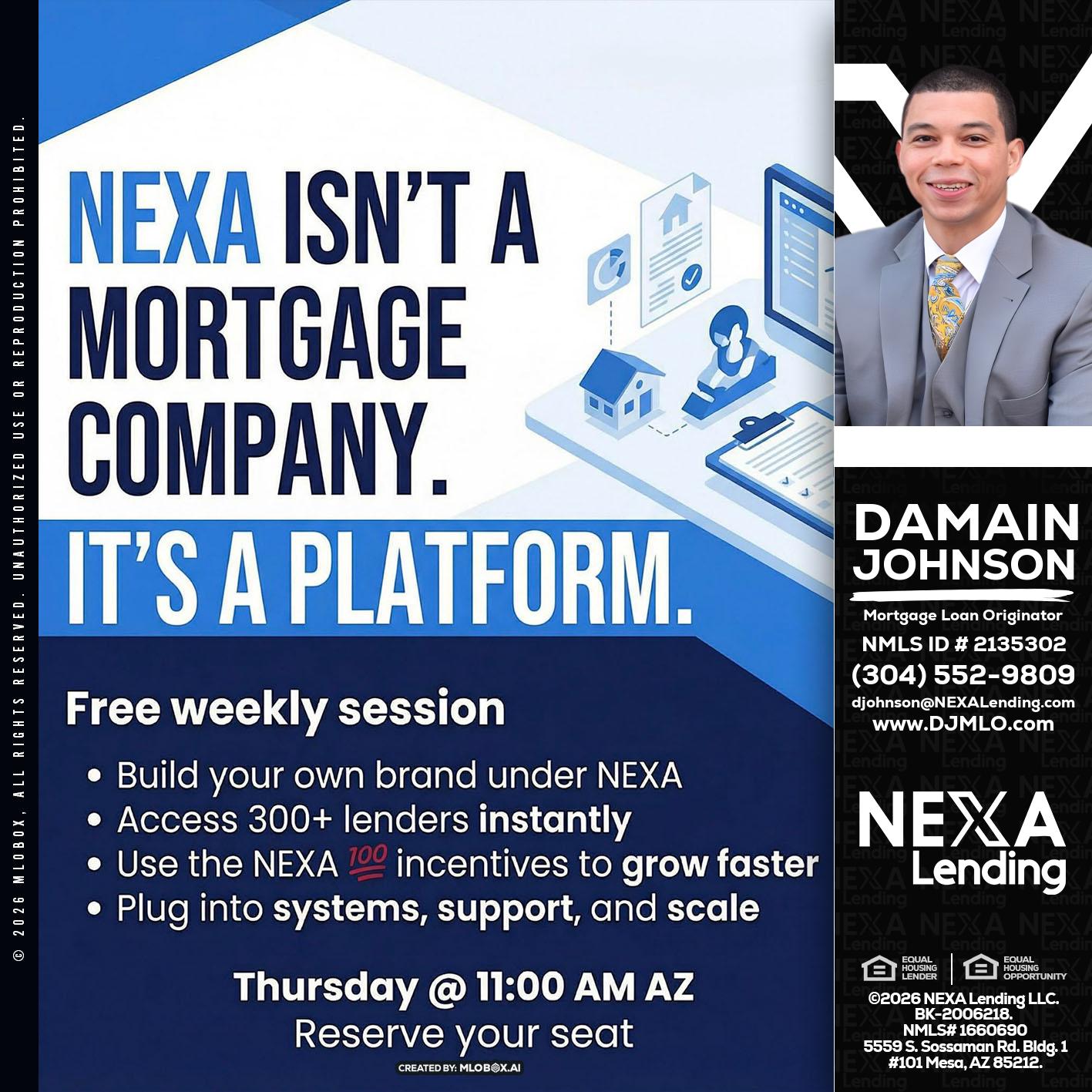 NEXA ISNT - Damain Johnson -Mortgage Loan Originator