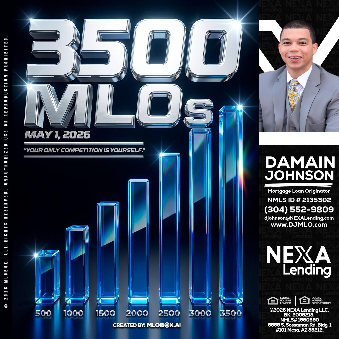 3500 MLOs - Damain Johnson -Mortgage Loan Originator